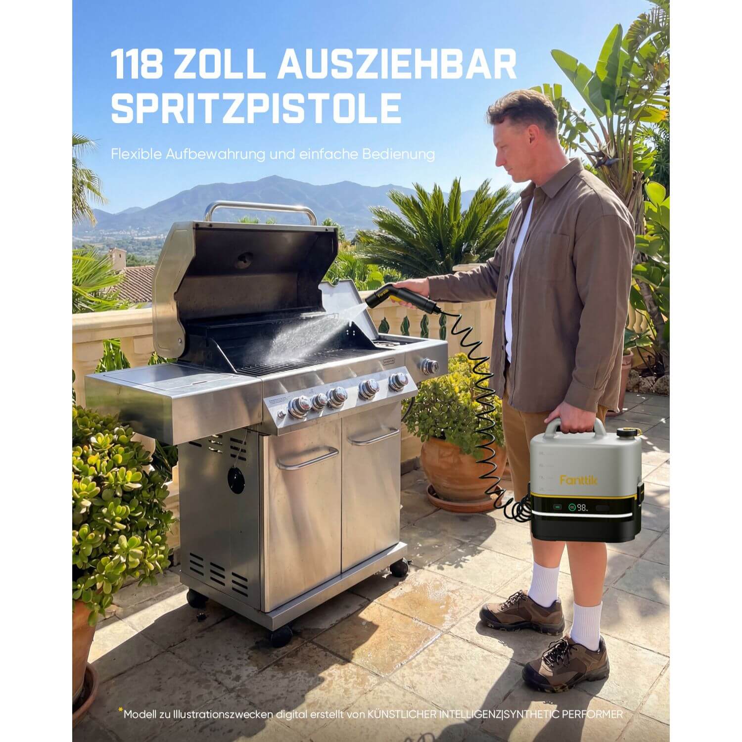 Fanttik NB10 Nano tragbarer Hochdruckreiniger - Image 3